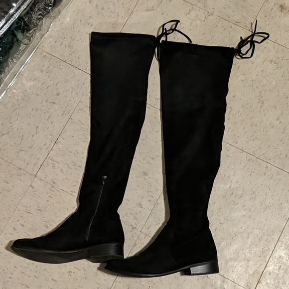 wide over knee high boots